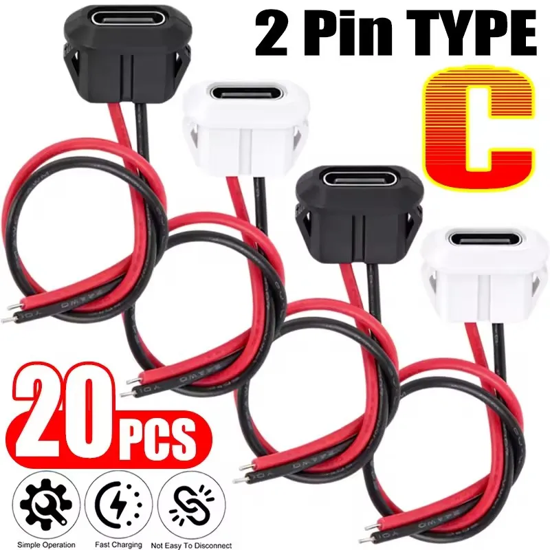 Usb C Cable - 2-контактный разъем USB Type-C с гнездом,
