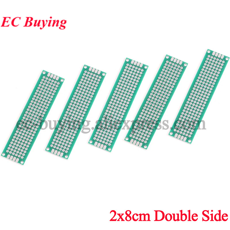 Pcb Prototyping Board - 5 шт. 2x8 см двухсторонняя прототипная