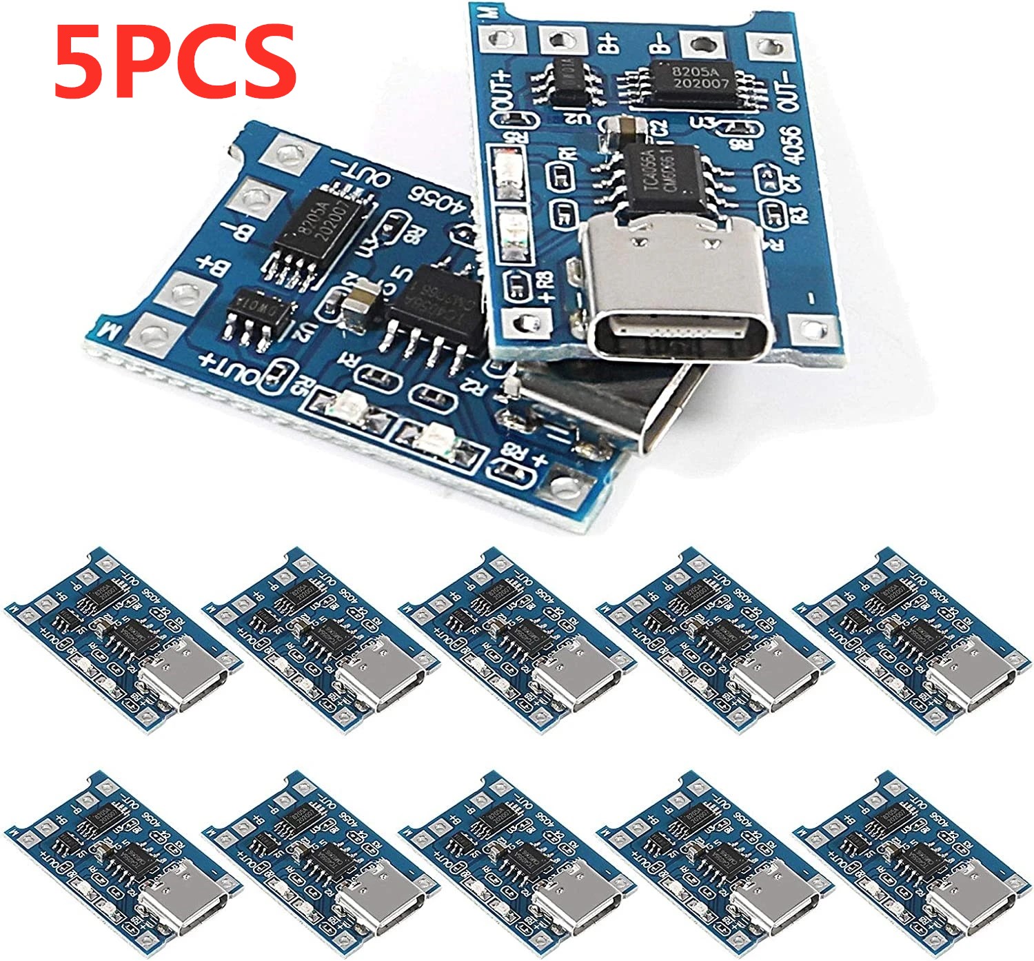 Li Ion Charger Module - 2/5 шт. Type-C Micro Mini 5V1A