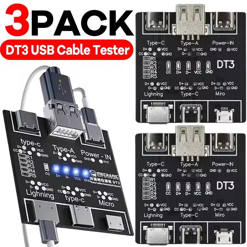 1–3 шт. USB-тестер DT3, плата  – обзор и цена Micro Usb Cable