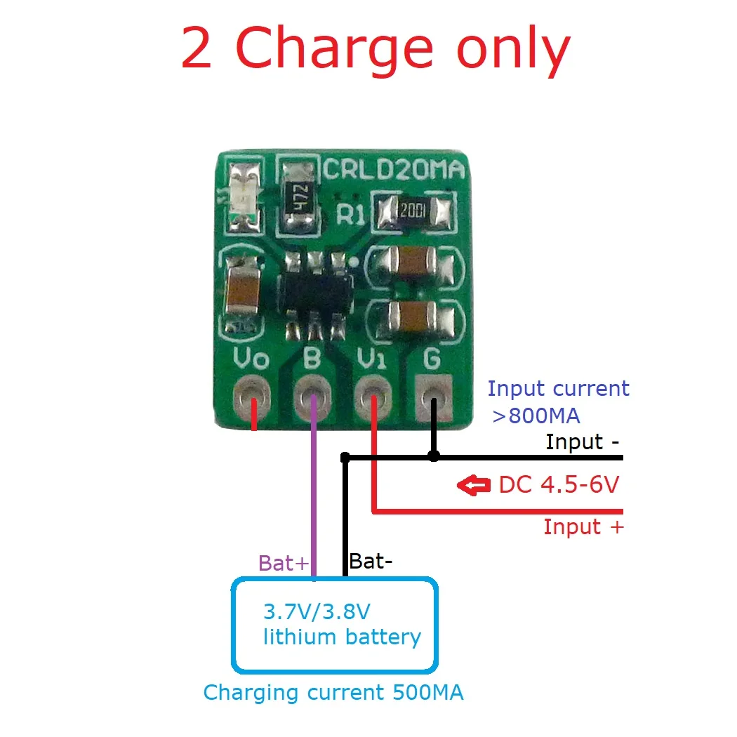 5X CRLD20MA Мини 2 в 1 зарядно – обзор и цена Li Ion Charger Module