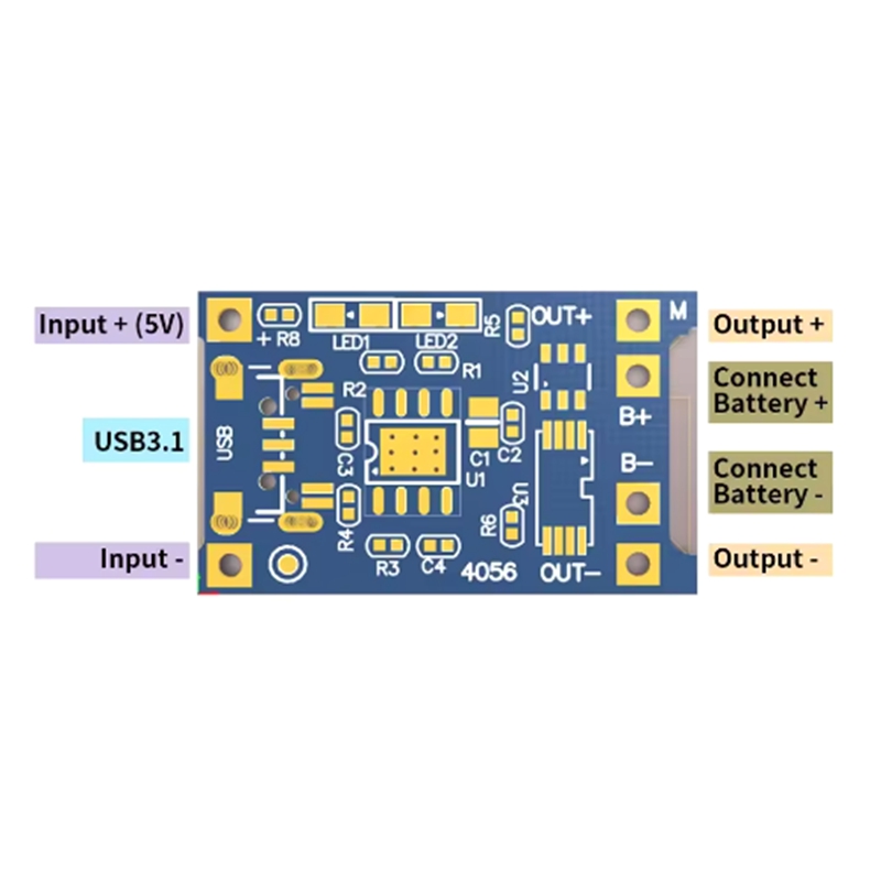 1-100 шт. Type-c USB 5 В 1A 18 – обзор и цена Tp4056 Module